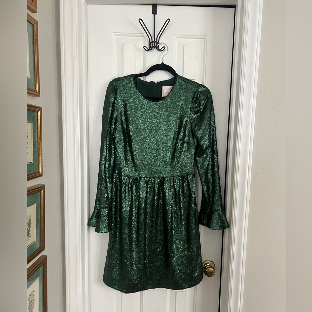 Green sequin dress - size 6